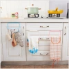 Nordic perforation-free cabinet door back hook, bathroom shelf, nail-free and traceless towel rack, multi-purpose door rear wall hanging details Picture